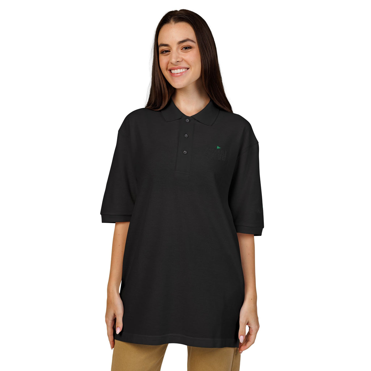 RAW Embroidered Wordmark — Performance Polo
