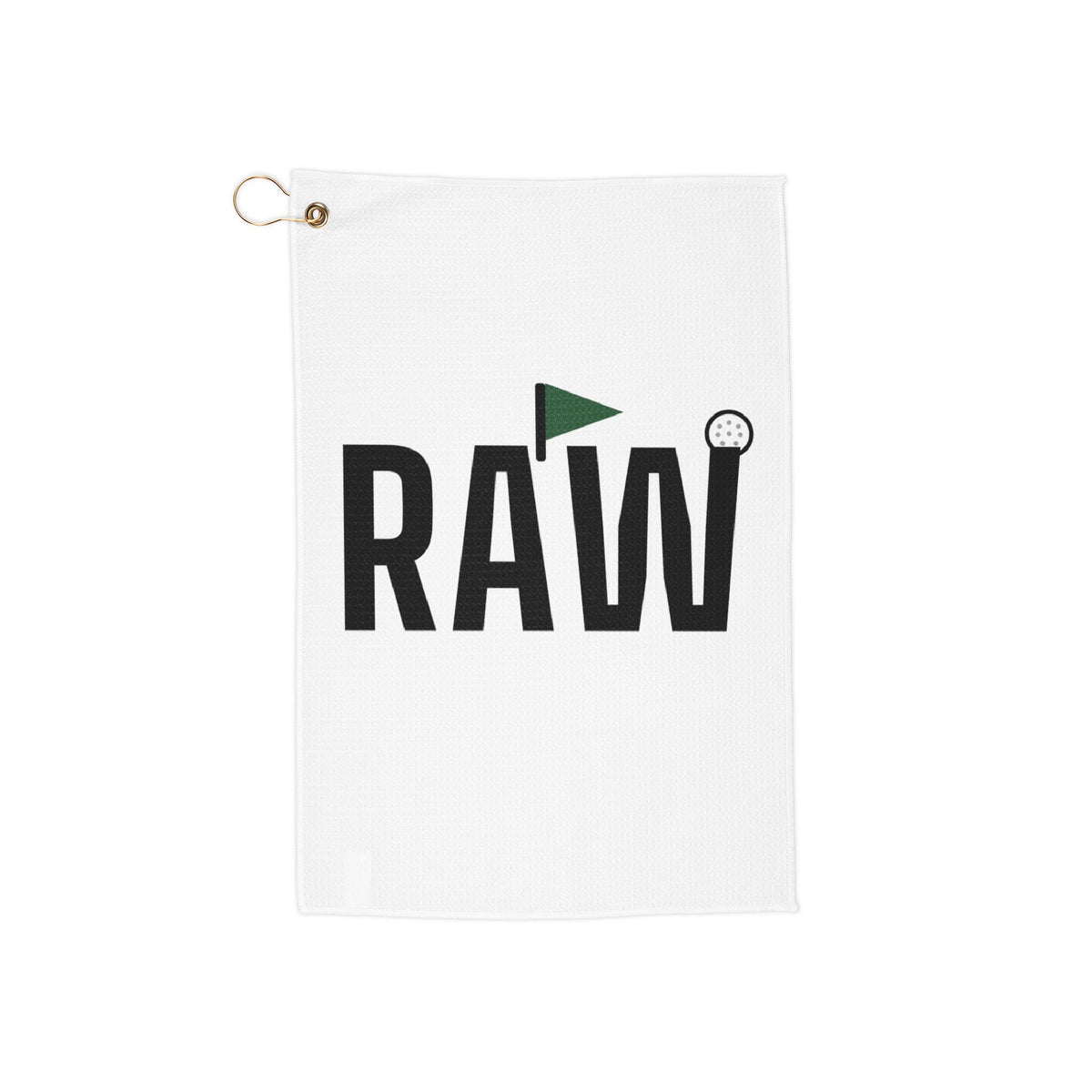RAW Embroidered Wordmark — Golf Towel
