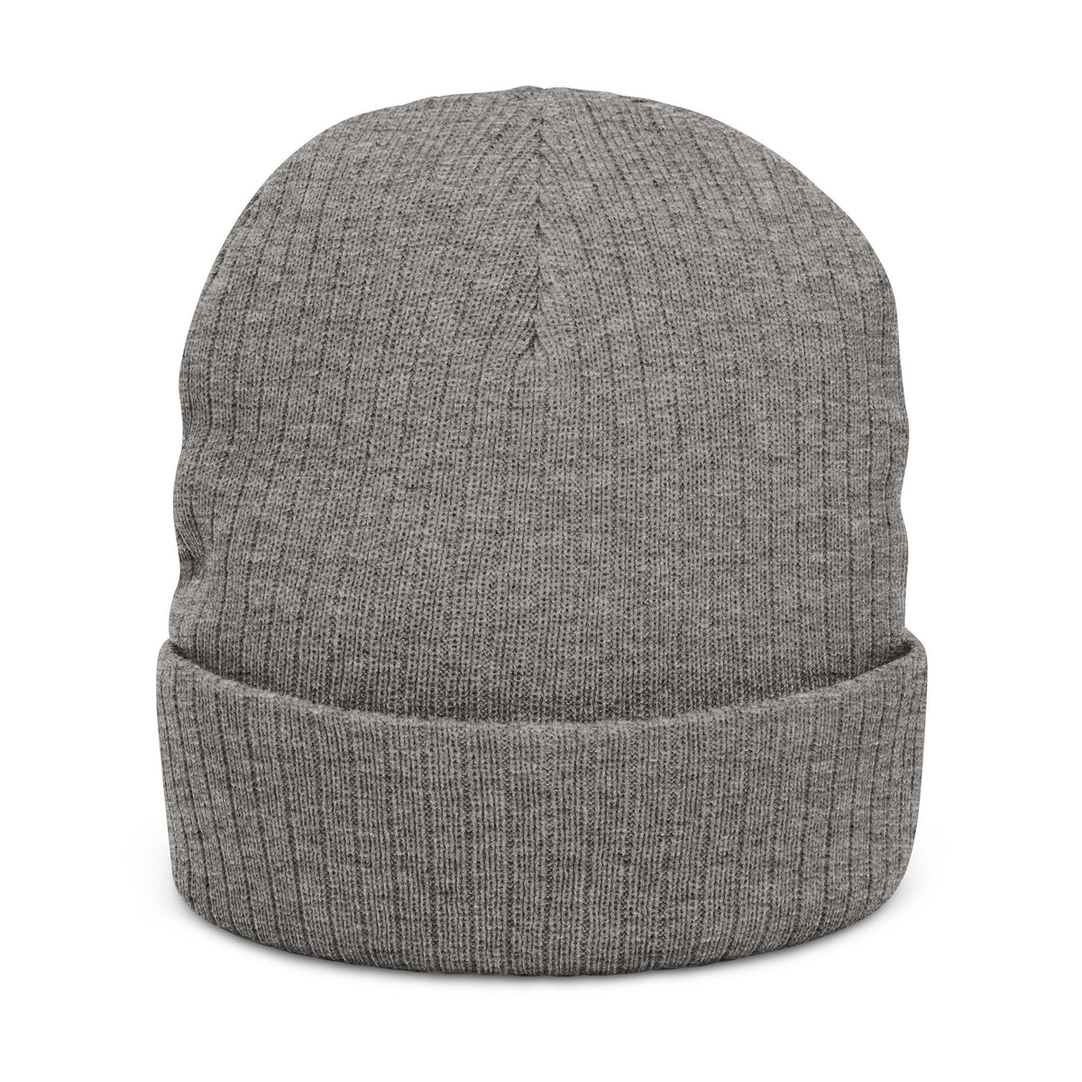 Embroidered 'Play Raw Be Real' Ribbed Knit Beanie
