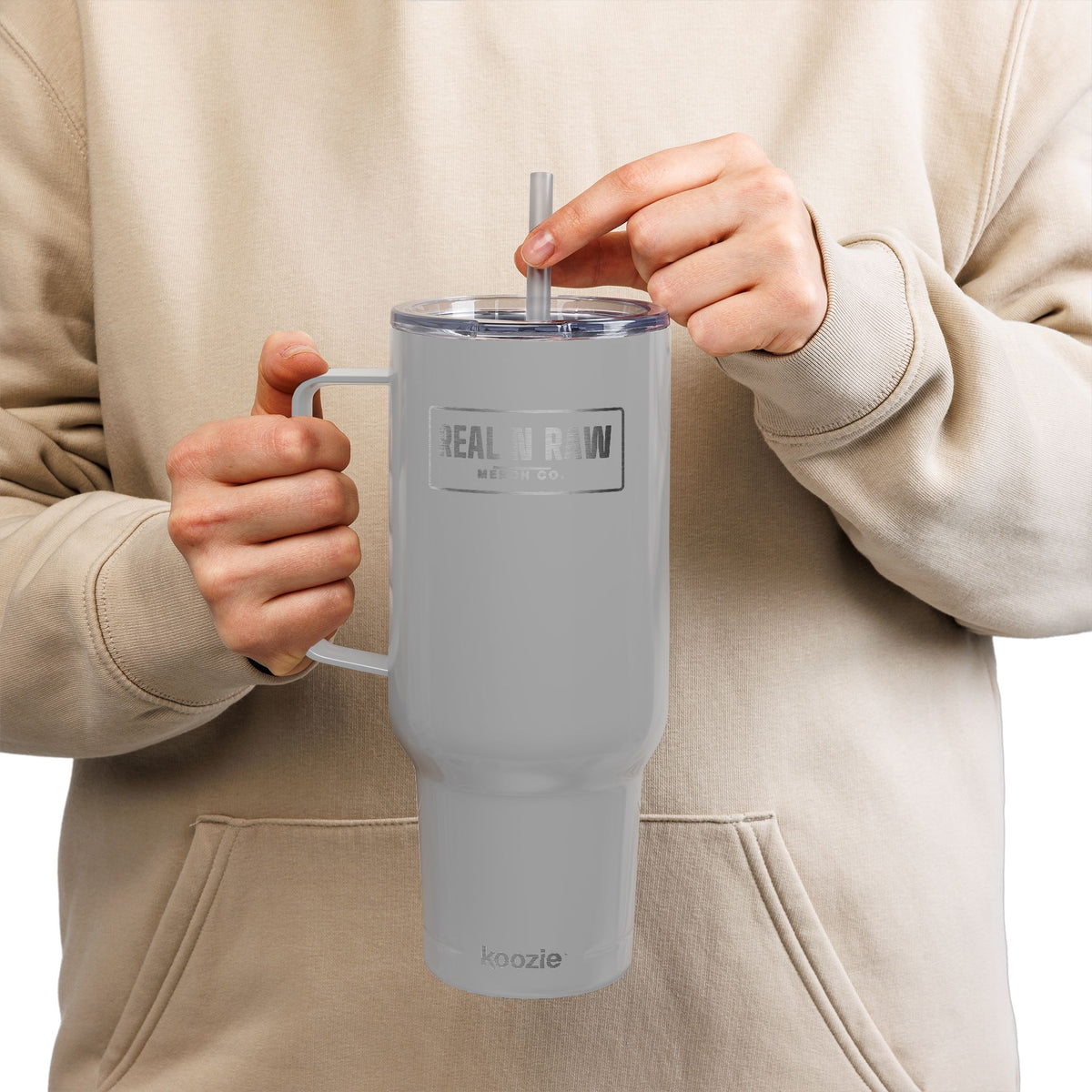 Custom Engraved 40oz Tumbler with Lid | Insulated Travel Cup