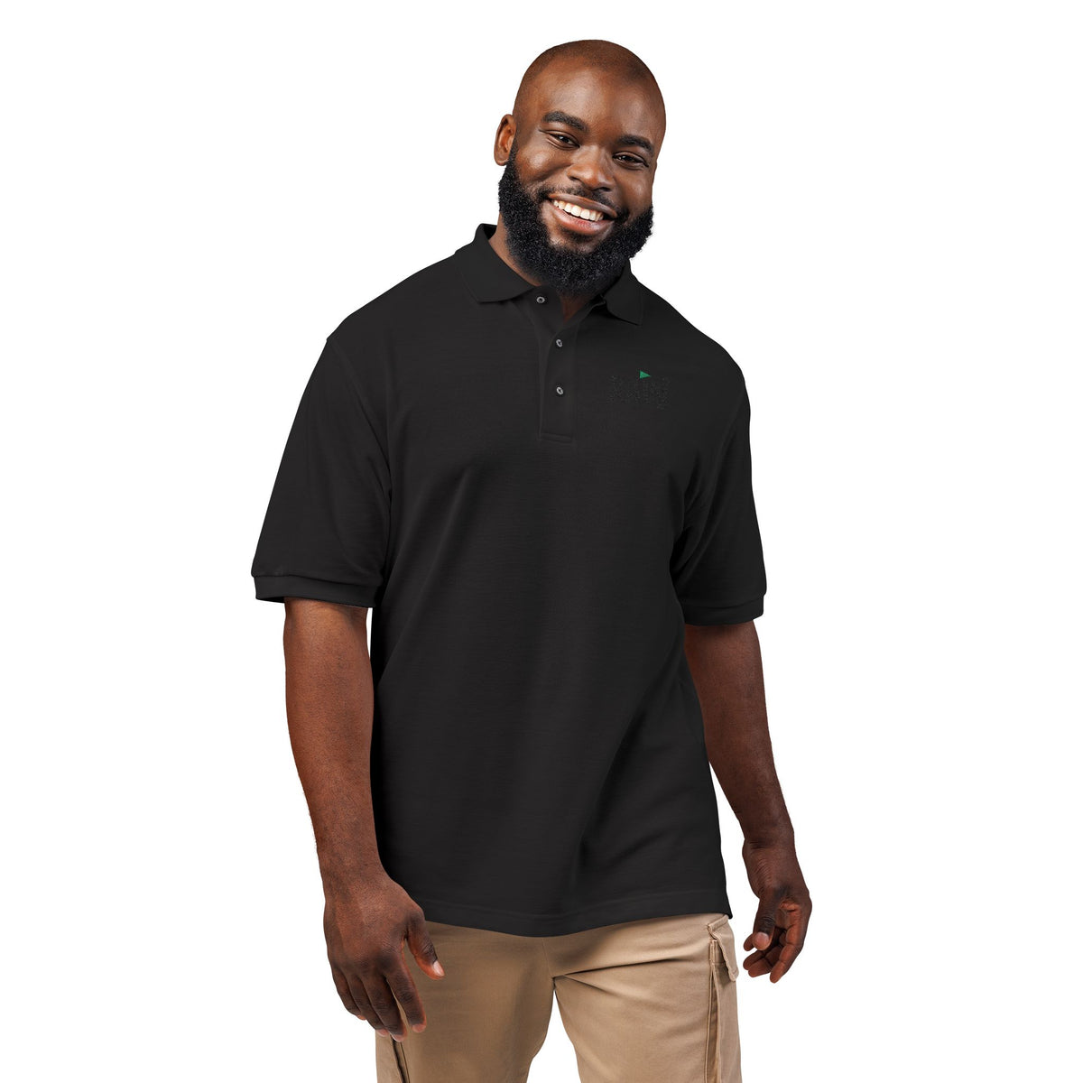 RAW Embroidered Wordmark — Performance Polo