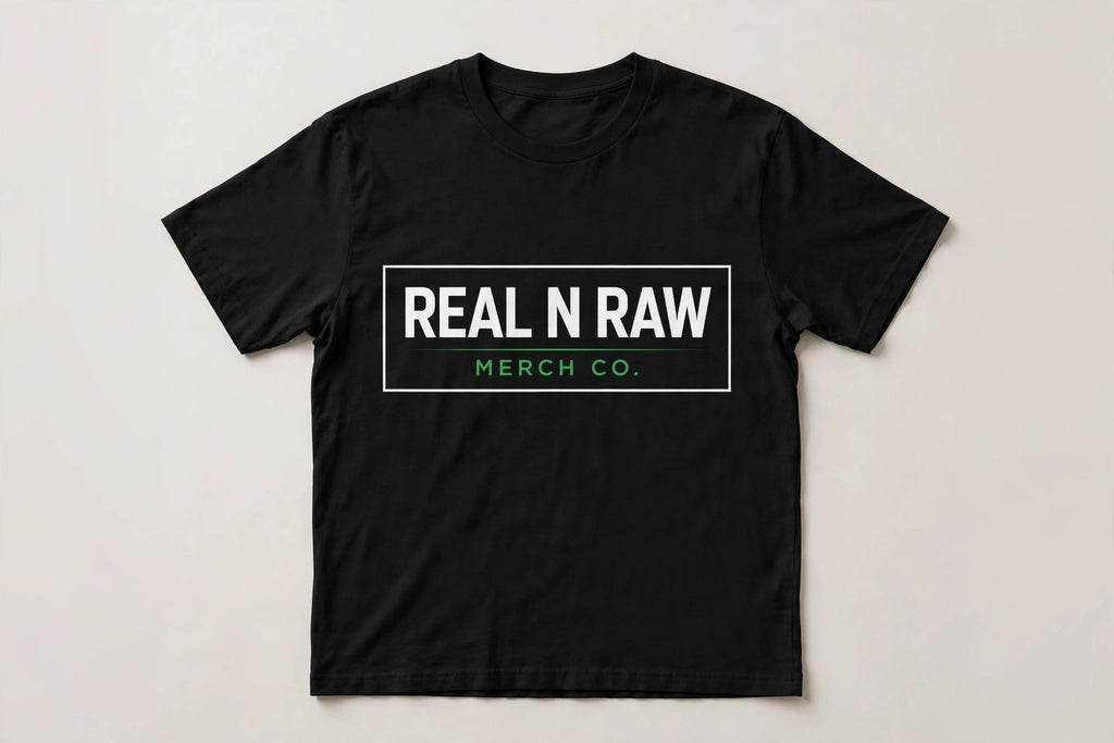 Real N Raw Daily Tee - black