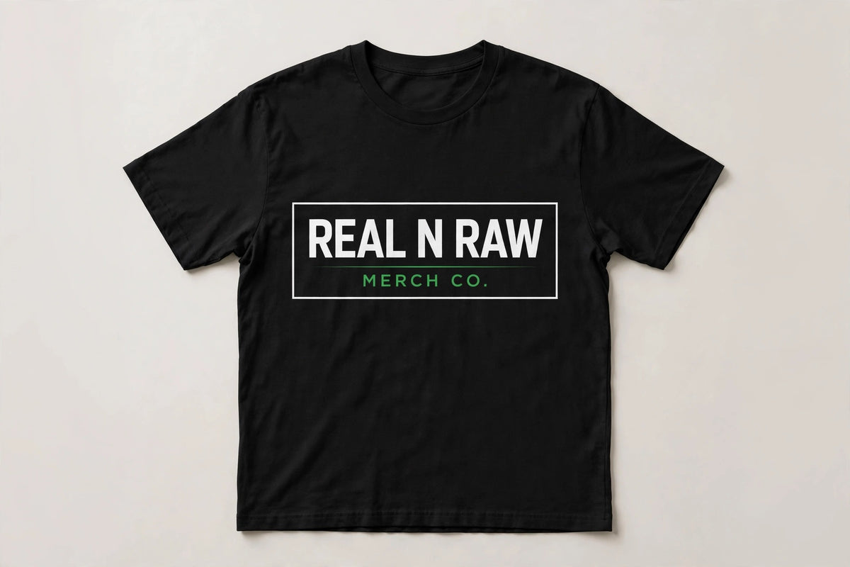 Real N Raw Daily Tee - black