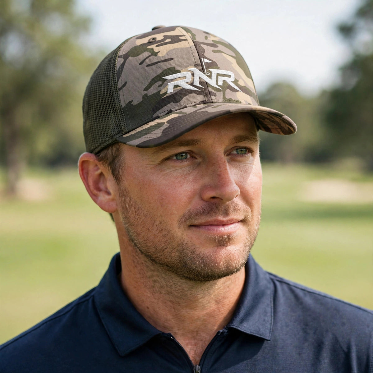 Camouflage Trucker Hat (Embroidery)