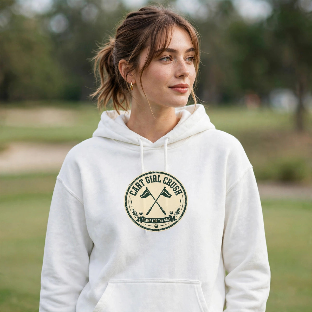 Heart Girl Cruiser Hoodie — Vintage Motorcycle Patch Graphic