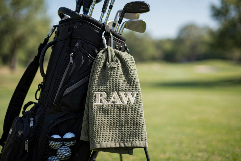 RAW Embroidered Wordmark — Golf Towel